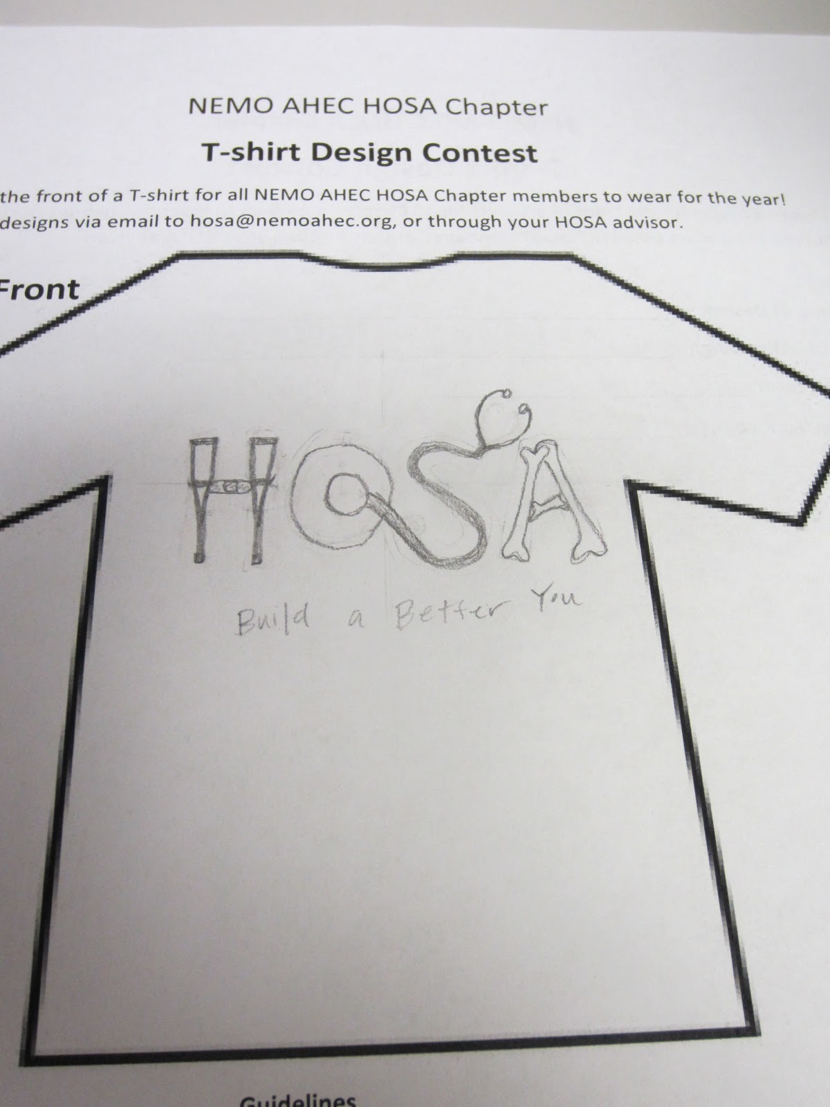 TShirt Design Contest entries! Northeast Missouri AHEC HOSA Chapter